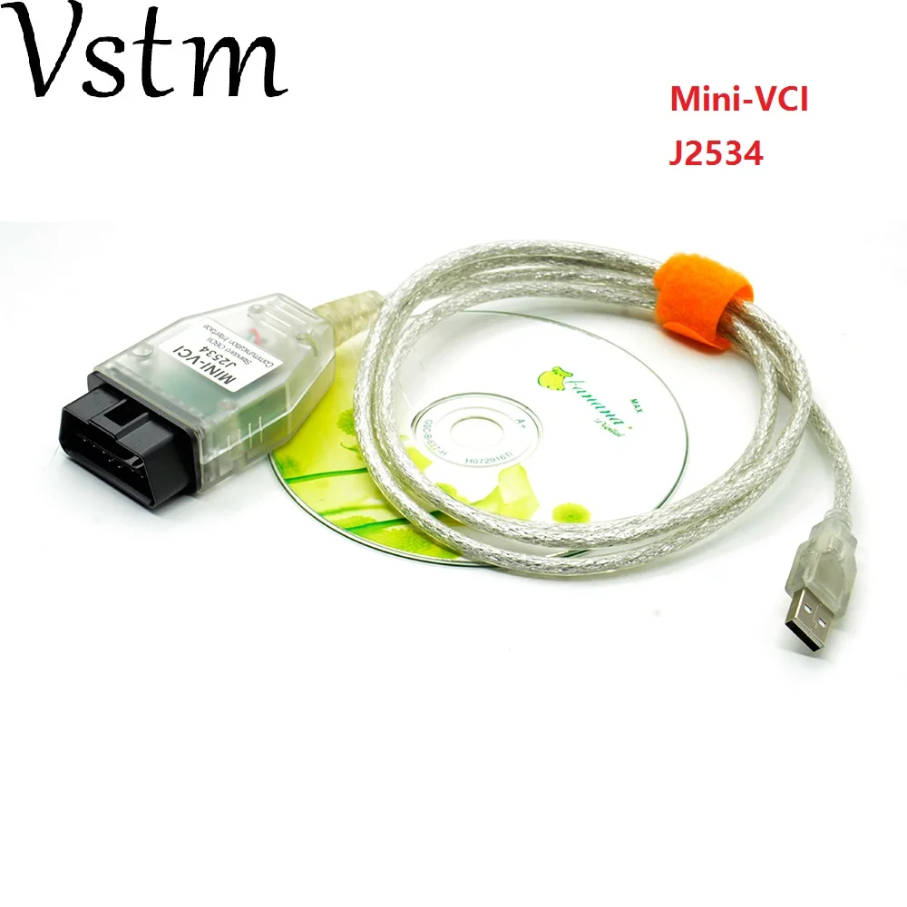 V12.00.127 Mini-VCI J2534 для TOYOTA TIS Techstream диагностический кабель MINI VCI Бесплатная доставка |
