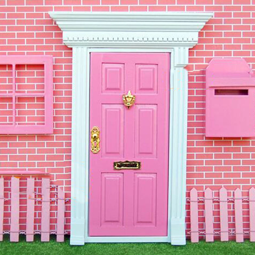 

1/12 Dollhouse Miniature Wooden 4 Panes Window DIY 1:12 Doll House Decor Dolls Accessory for Children Kids Birthday Xmas Gift