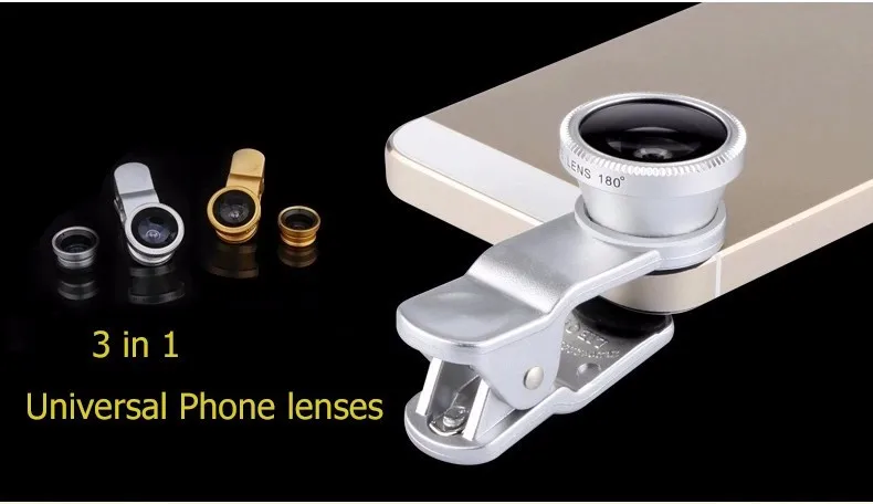 Для lenovo k3 k910 k920 k900 k80m a516 note 8 рыбий глаз Макро широкоугольный 3 в 1 Универсальный зажим для телефона стекло+ металлические Объективы для камеры