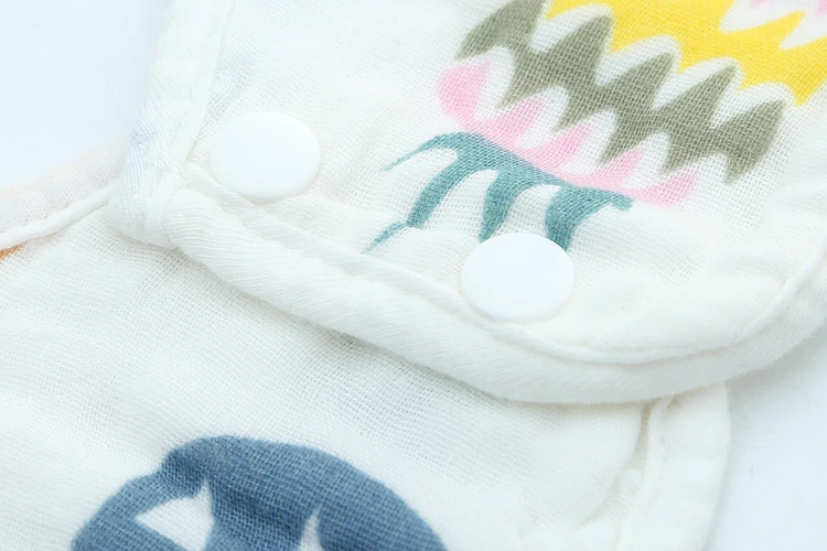 6-layer муслин детские нагрудники натуральный хлопок мягкие нагрудники и слюнявчик Baberos Bebe Младенческая 360 Вращение слюнявчик Кормление слюны полотенце