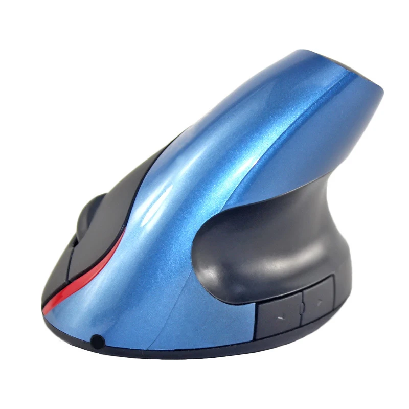 Эргономичная зарядка беспроводная мышь Вертикальная беспроводная мышь 2,4G беспроводная Вертикальная мышь периферийное устройство компьютера аксессуары - Цвет: Blue