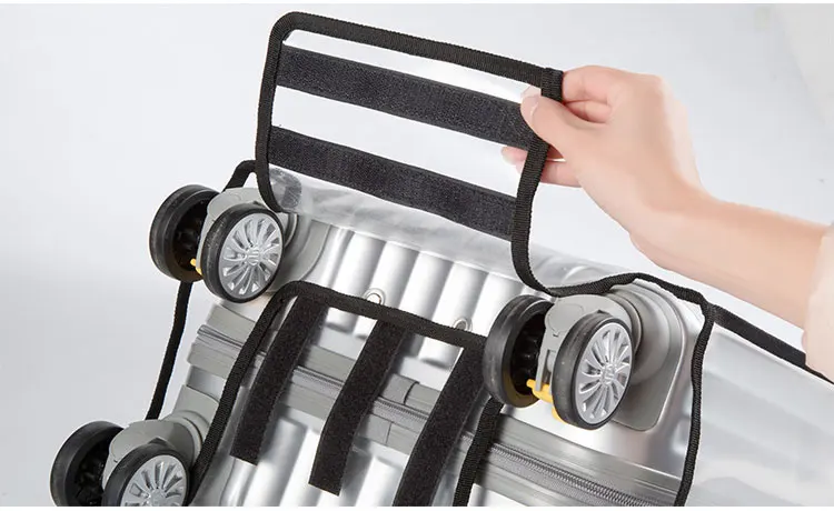 Утолщенной ПВХ Прозрачные Чехлы для багажа Водонепроницаемый прочный пыле чемодан Крышка протектор