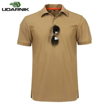 Повседневная мужская рубашка в стиле милитари, армейский Тактический Топ, быстросохнущая, грузовой, боевой, короткий рукав, тренировочный, дышащий, военный, 925-139