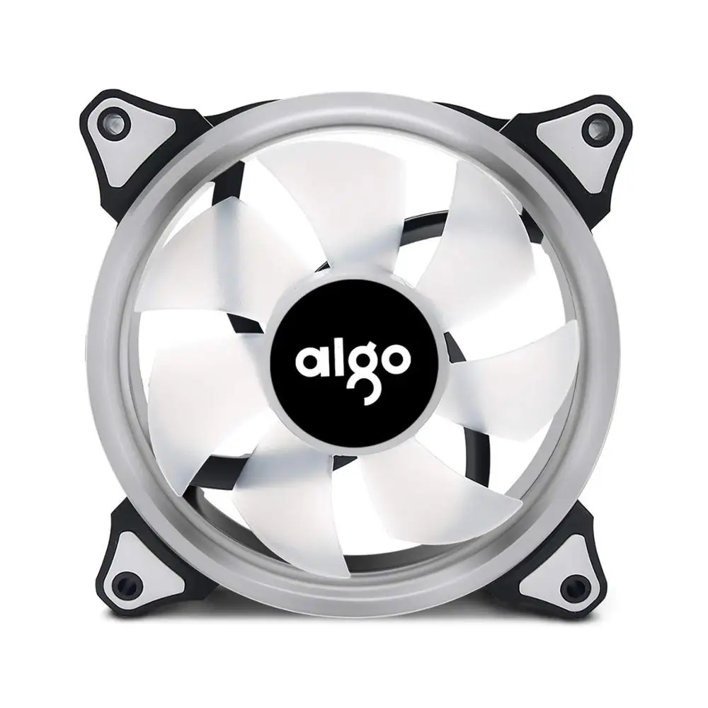 120mm Rainbow PC Fan Aigo RGB 140 мм Корпус для ПК Вентилятор Кольцо "Аврора" Радужные вентиляторы компьютерный корпус охлаждающий бесшумный светодиодный вентилятор игровые шасси радиаторы cpu кулер - Цвет лезвия: 120mm Rainbow PC Fan