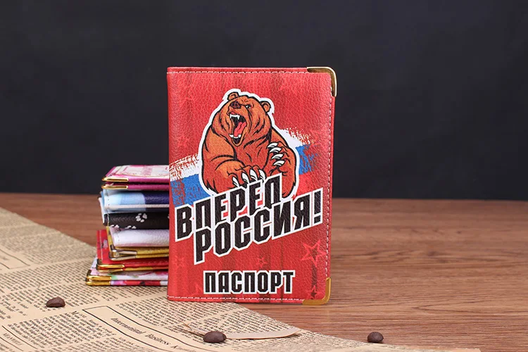 Новинка,, русская цветная обложка для паспорта из искусственной кожи, брендовая модная Обложка для паспорта, держатель для визиток на заказ, Чехол для карт