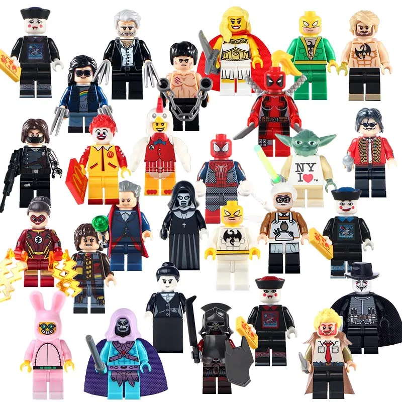 

1PC On Sale Constantine Iron Fist The 12th Doctor Skeletor Nun Sinter Doctor Who Custom Made Building Blocks Toy