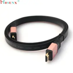 Mosunx заводская цена HDMI 2.0 4 К 30AWG HD 18 Гбит 3D Audio Return Ethernet HDMI плоский кабель 60505