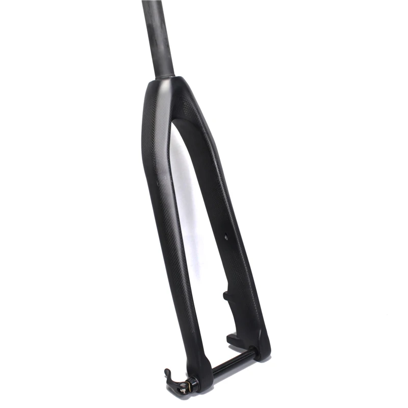 29er carbon fork disc mtb 1//1-8 straight mountain bike rigid fork 26//27er 3K