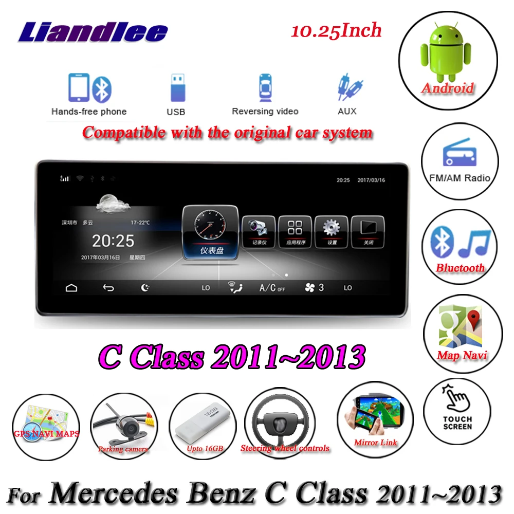 Clearance Liandlee For Mercedes Benz C Class W204 C180 C200 C260 Android Original Radio AUX BT GPS Map Navi Navigation Screen Multimedia 2 Clearance Liandlee For Mercedes Benz C Class W204 C180 C200 C260 Android Original Radio AUX BT GPS Map Navi Navigation Screen Multimedia 2