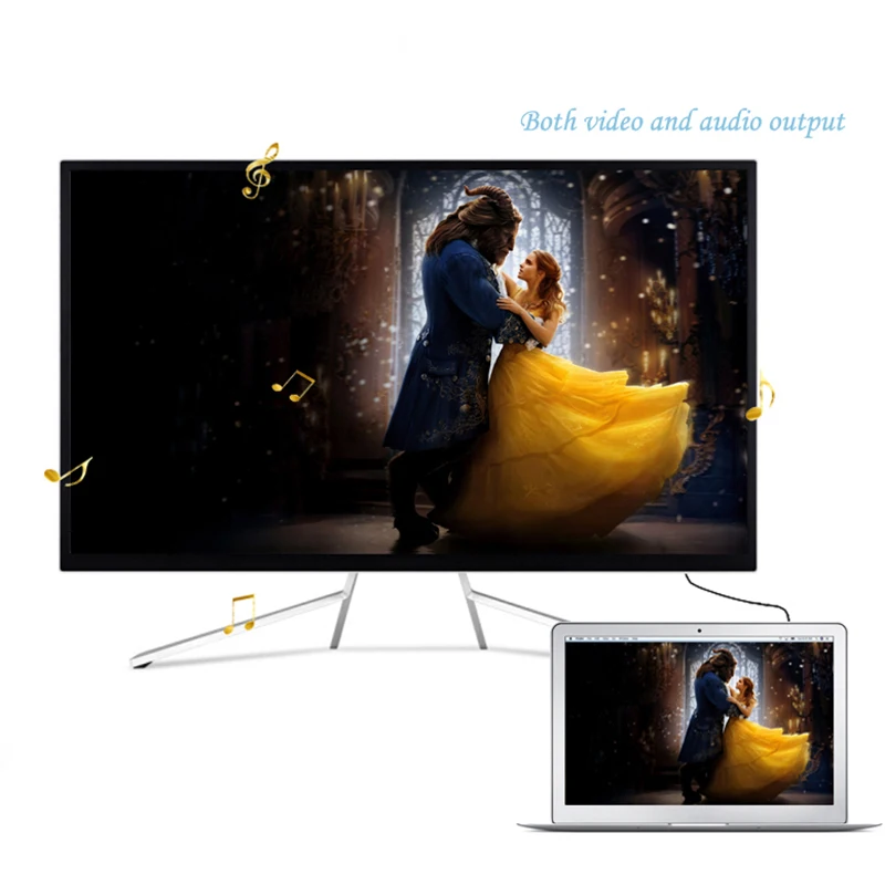 Mini DisplayPort DP к HDMI Кабель-адаптер штекер к Thunderbolt Женский HDMI конвертер для MacBook Air Pro HDMI конвертер