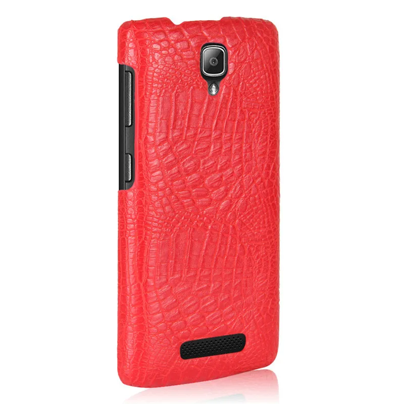 Для lenovo A1000 чехол 4,0 дюймов роскошный крокодиловая кожа тонкий жесткий чехол противоударный чехол для lenovo A1000 A 1000 чехол для телефона s - Цвет: red