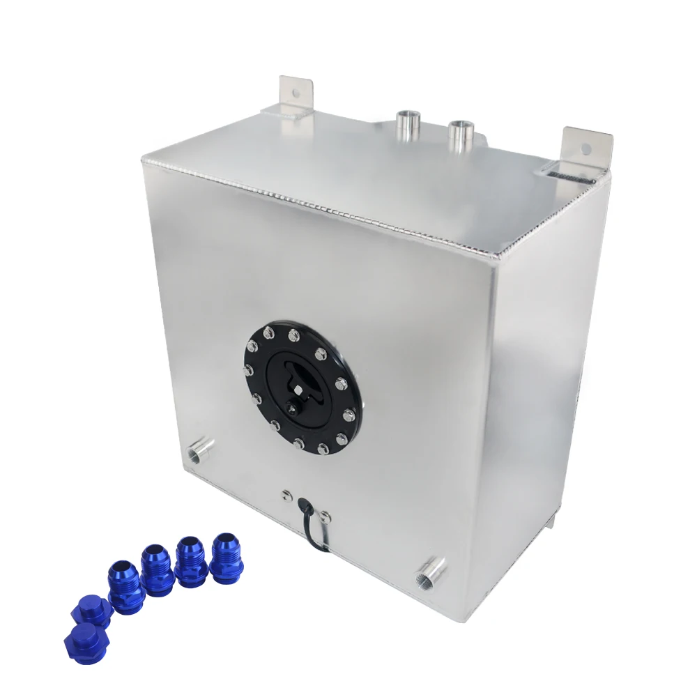 US $62.70 Pqy 40l Aluminium Fuel Surge Tank With Cap Fuel Cell With Sensor Foam Inside PqyTk40