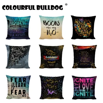 

Fantasy Pattern Dream Something Wild And Improbable Saying Sentences Colorful Life Cushion Cover Sofa Printed Throw Pillow Cases