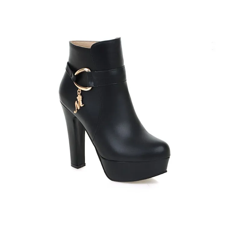 Womens Fashion Elegant Booties High Heels Shoes For Ladies Online Black And White Platform Ankle Boots Pink Beige21