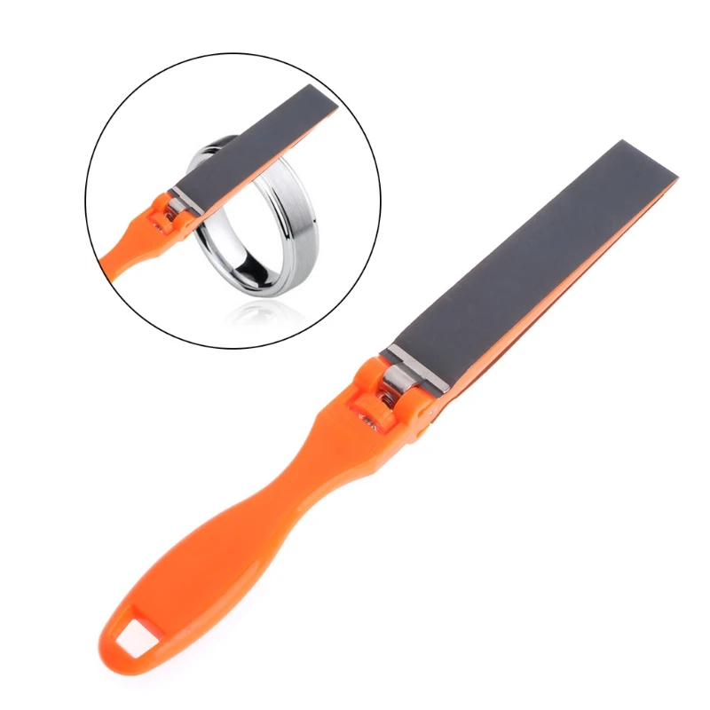 

Sandpaper Ruler Plastic Jewelry Polishing Tools Abrasive Bar Grinding Stick Clip