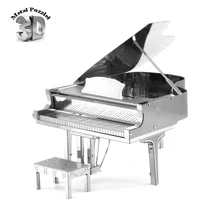 3D Metal Puzzles Earth Model Jigsaws DIY Building Model Educational Toy for Kids miniature musical instruments