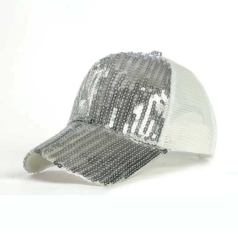 Брендовые бейсболки дизайнерская вышивка блестками Для женщин солнцезащитные кепки Демисезонный модные шапки для отдыха J5 - Цвет: S