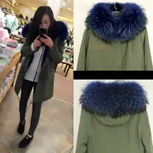 Теплая Толстая куртка с воротником из натурального меха енота, Женская длинная парка с капюшоном и меховой подкладкой Mori Girl, зимняя повседневная куртка, верхняя одежда