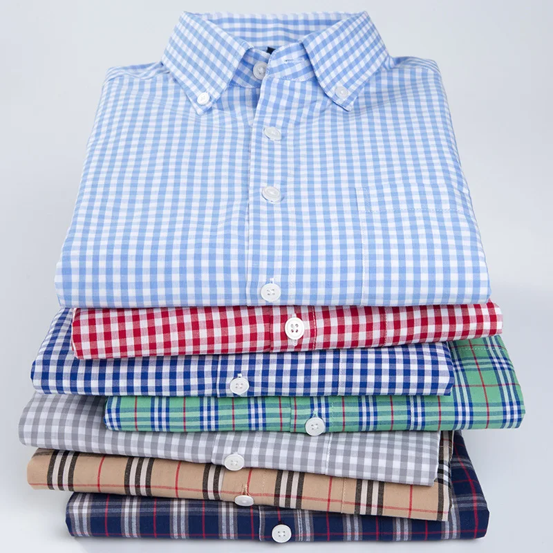 Бренд DAVYDAISY, повседневная клетчатая рубашка, мужская летняя одежда, клетчатая рубашка с коротким рукавом, Мужская Высококачественная рубашка, 9 цветов, DS-184