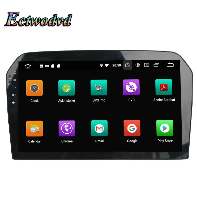 Excellent Ectwodvd Octa Core 4G RAM 64G ROM Android 9.0 Car Multimedia DVD Player GPS HeadUnit for VW Jetta 2012 2013 2014 2015 3