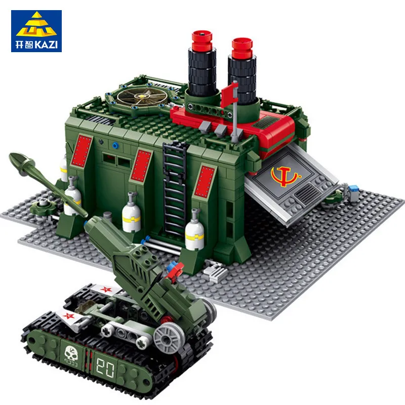 

794Pcs Legoings Military War Factory Red Alert 3 Army Tank Gun Bricks Building Blocks Weapon Model Building Toys For Children
