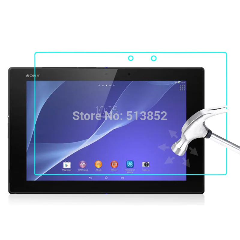 N-KTG-1010_2-9H Tempered Glass for Sony Xperia Z2 Tablet 10.1 inch Prevent Scratch Tablet PC LCD Screen Protector Film JONSNOW