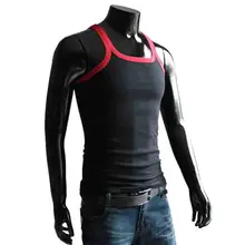 Лидер продаж года; летний спортивный жилет для активного отдыха; облегающий спортивный костюм для бега; облегающий жилет для мальчиков; Лоскутные майки с мускулами; жилет