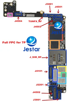 

1set/lot for iphone 7PLUS 5.5 full FPC connoctors , front, back carmera ,power charging, lcd/touch 3D touch SIM GPS socket