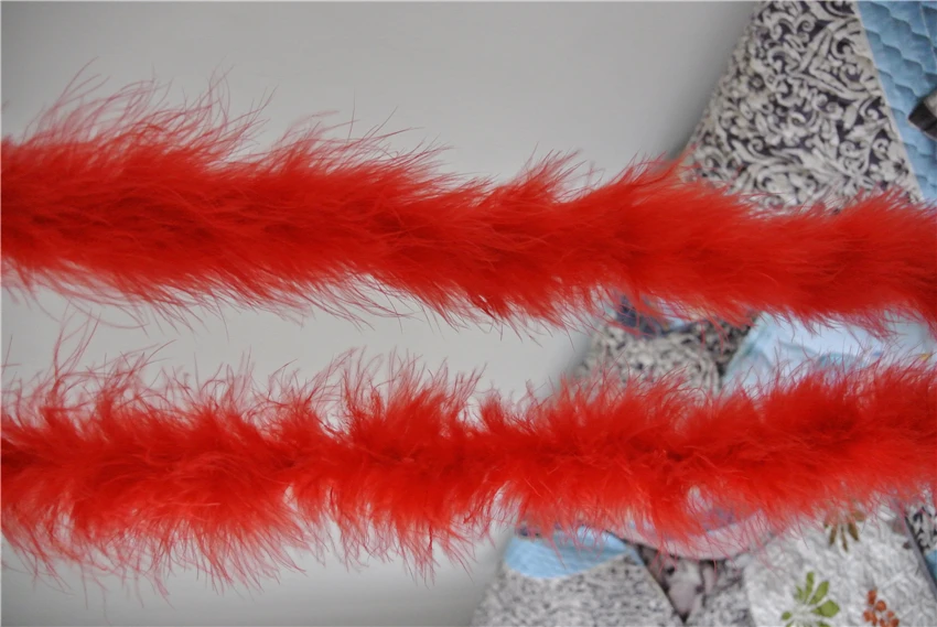 Free shipping 20pcs Marabou Feather Boa Red for party event decorboa