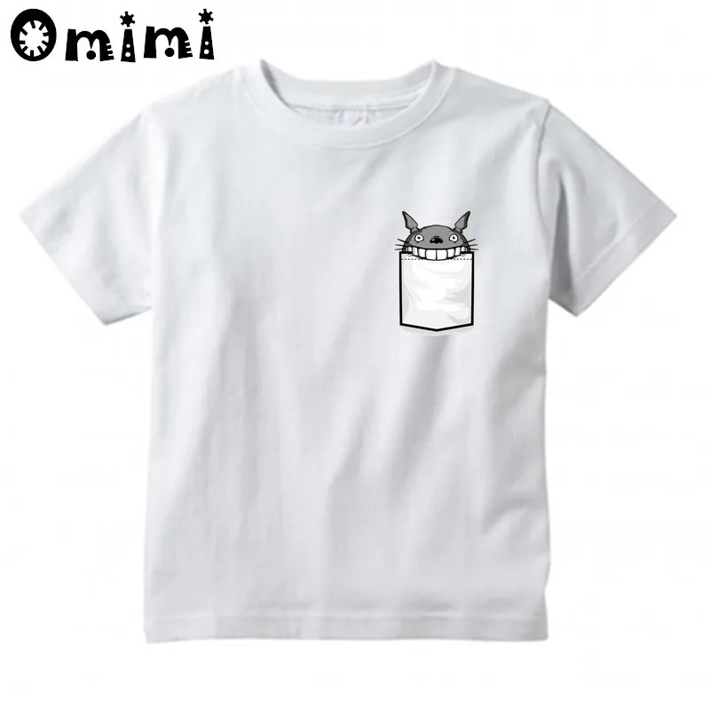 Children's Anime My Neighbor Totoro Printed T Shirt Kids Great Casual Short Sleeve Tops Boys and Girls Cute T-Shirt - Цвет: oHKP2143F