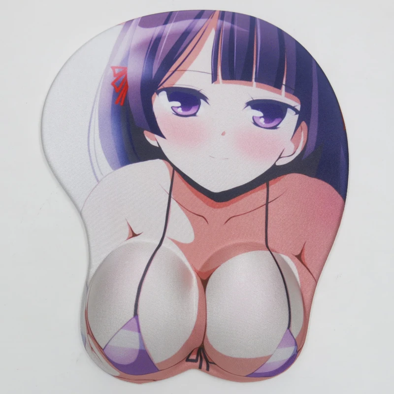 3D wristband sexy anime silicone mouse pad slip protection wrist Japan ass chest gaming accessories