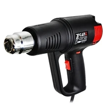 220 В 1800 Вт/2000 Вт 50-650 C ЖК-дисплей Многофункциональный промышленный Электрический фена термостат различные сопла фена