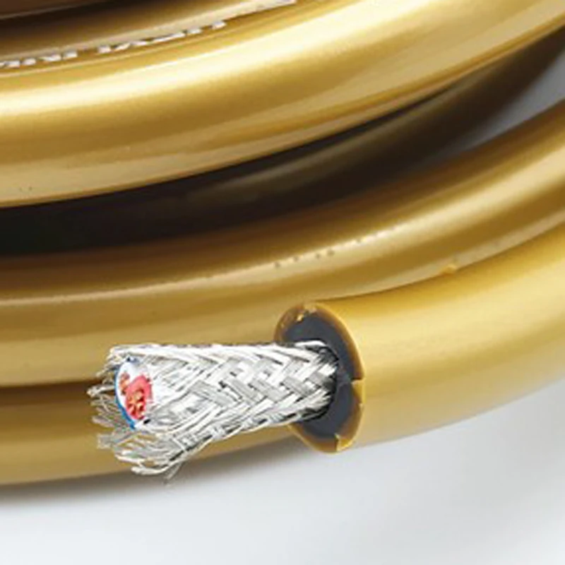 Hifi пара родиевых RCA разъемов HEXLINK GOLDEN 5C аудио усилитель динамик CD VCD проигрыватель