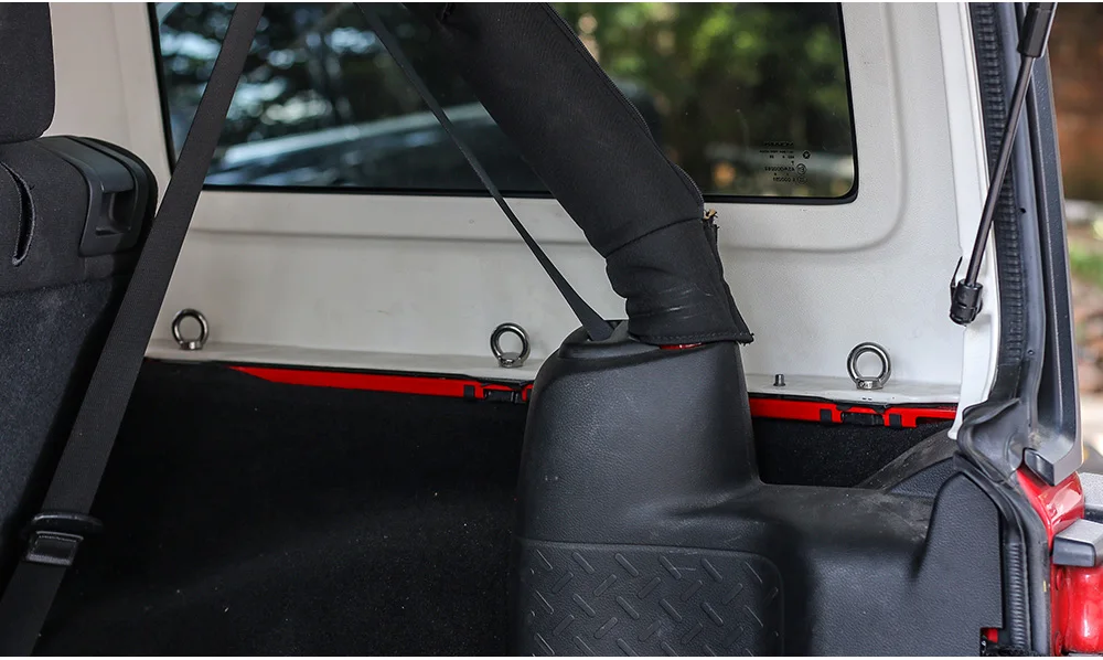SHINEKA металлическое украшение салона автомобиля Защита с круглым отверстием головка автомобиля рым болты для крыши гайка для Jeep Wrangler TJ JK Стайлинг автомобиля