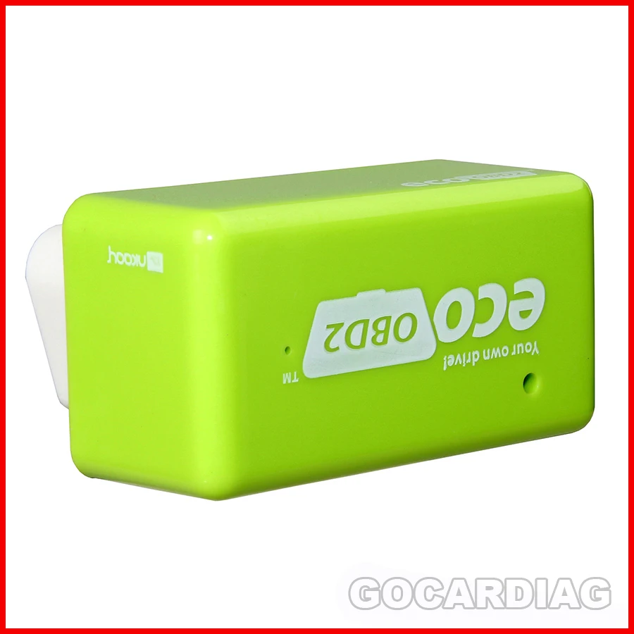 10pcs/lot Green Color EcoOBD2 Economy Chip Tuning Box OBD Car Fuel