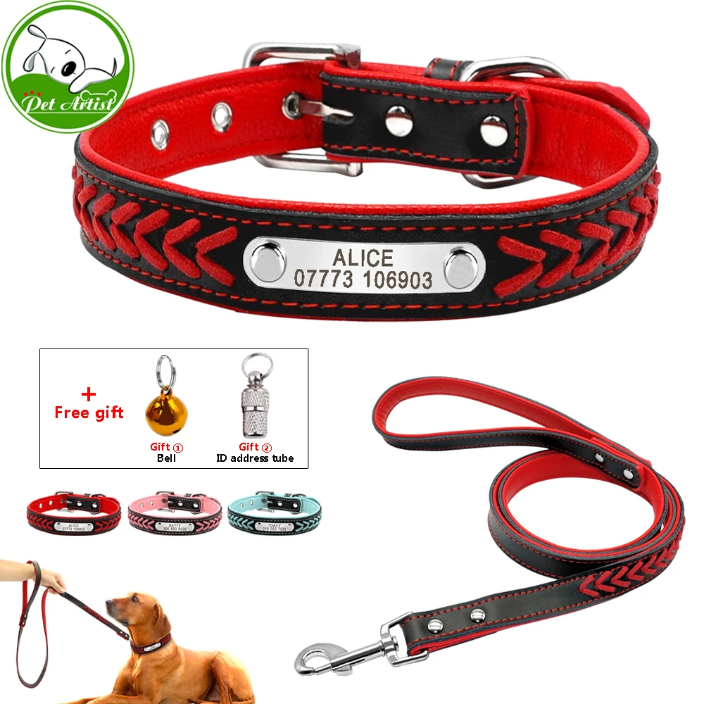 Engraved Leather Dog Collars Engraved Leather Dog Collars