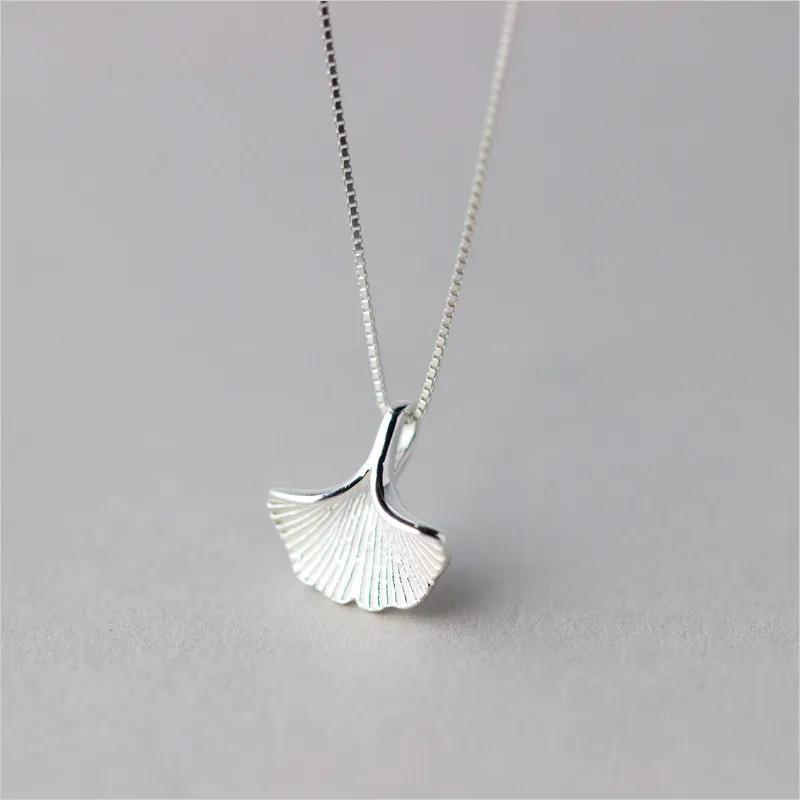 

Jemmin Elegance Sarkly Art Type Gingko Leaf One Piece 925 Sterling Silver For Noble Women Girls Fasion Design Gifts