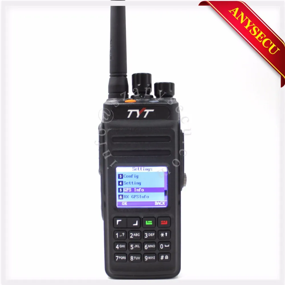 Новая модель gps TYT MD398/MD 398 Водонепроницаемый DMR цифровой портативная