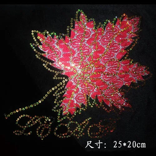 

sequins and thread [atches Leaves design hot fix iron on crystal transfers design hot fix rhinestone transfers stone