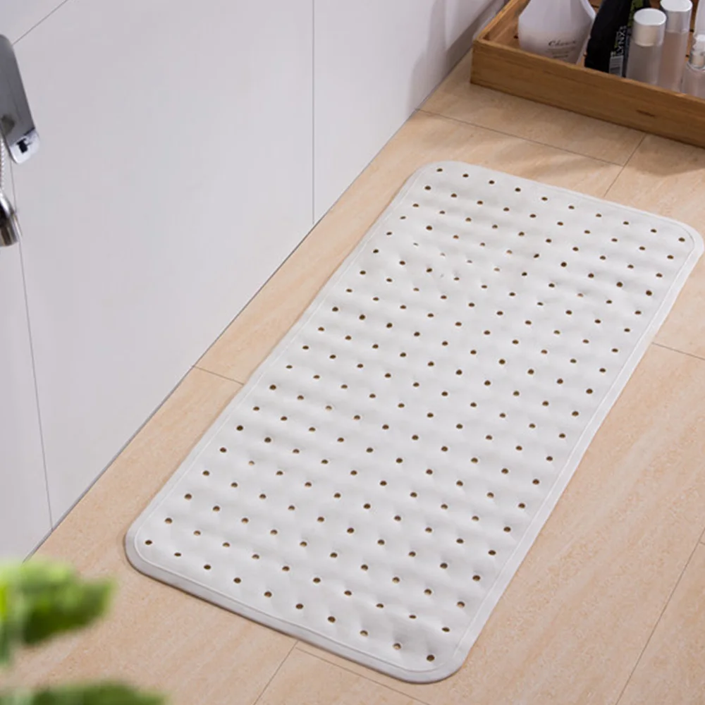 

Anti-Slip Silicone Pad Shower Bath Mat with Suction Cups 37*57cm For Bathroom Decoration Silicone Home Hotel Door Mat Hot Sale