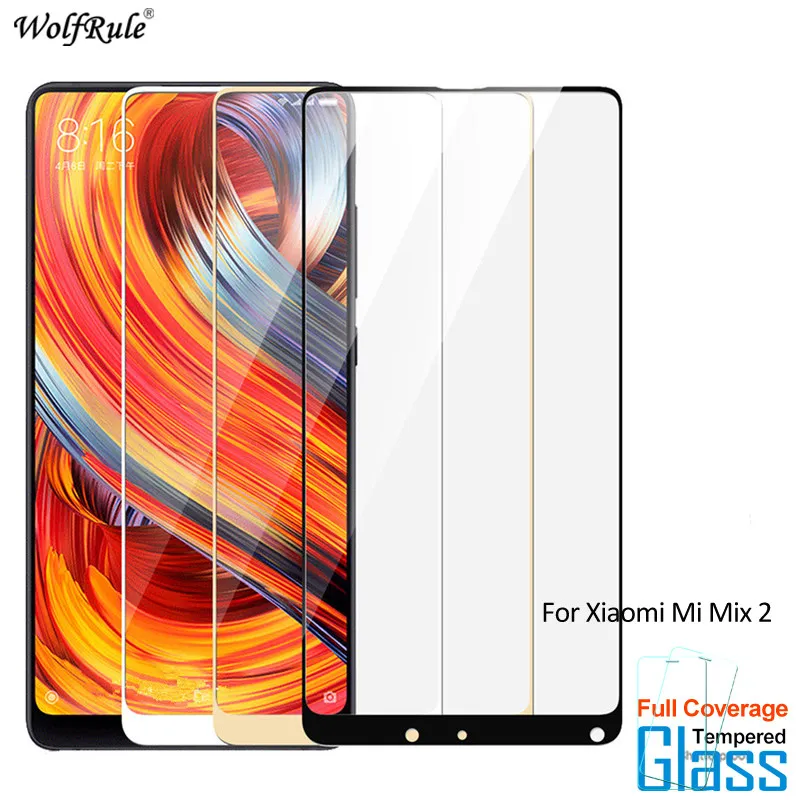 Защитное стекло для экрана Xiaomi Mi Mix 2 закаленное полноразмерная пленка телефона