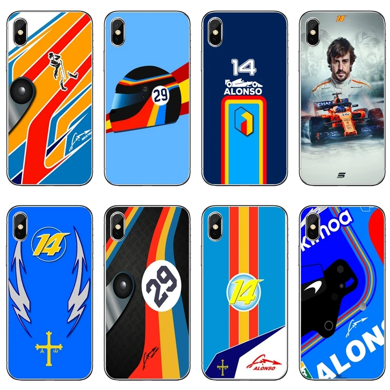 

slim TPU Soft Accessories phone cover case For Xiaomi Redmi 3 3s 4 4A 4x 5 plus pro Note 3 4 5 5A Fernando Alonso racing