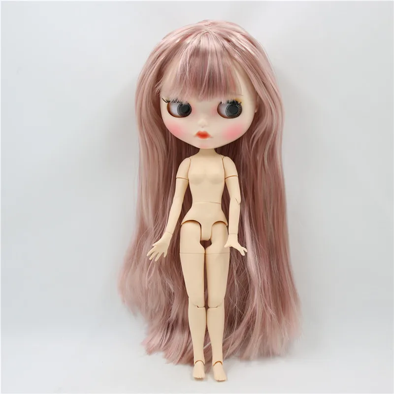 1/6 Blyth ICY DBS BJD кукла белая кожа суставы тела каштановые волосы резные губы мате лицо с бровями. No. BL3504 - Цвет: body