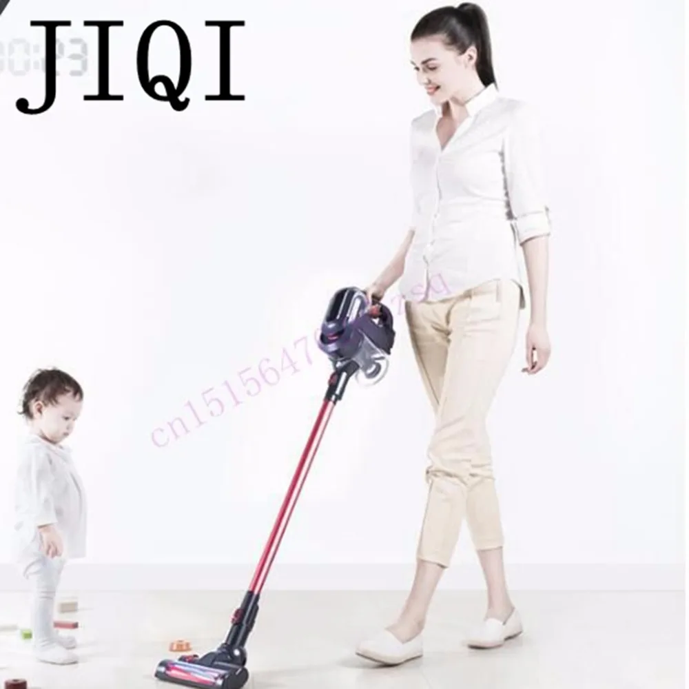 

JIQI wireless Vacuum cleaner household Hand push rod Ultra quiet carpet small powerful wireless charger for car or home