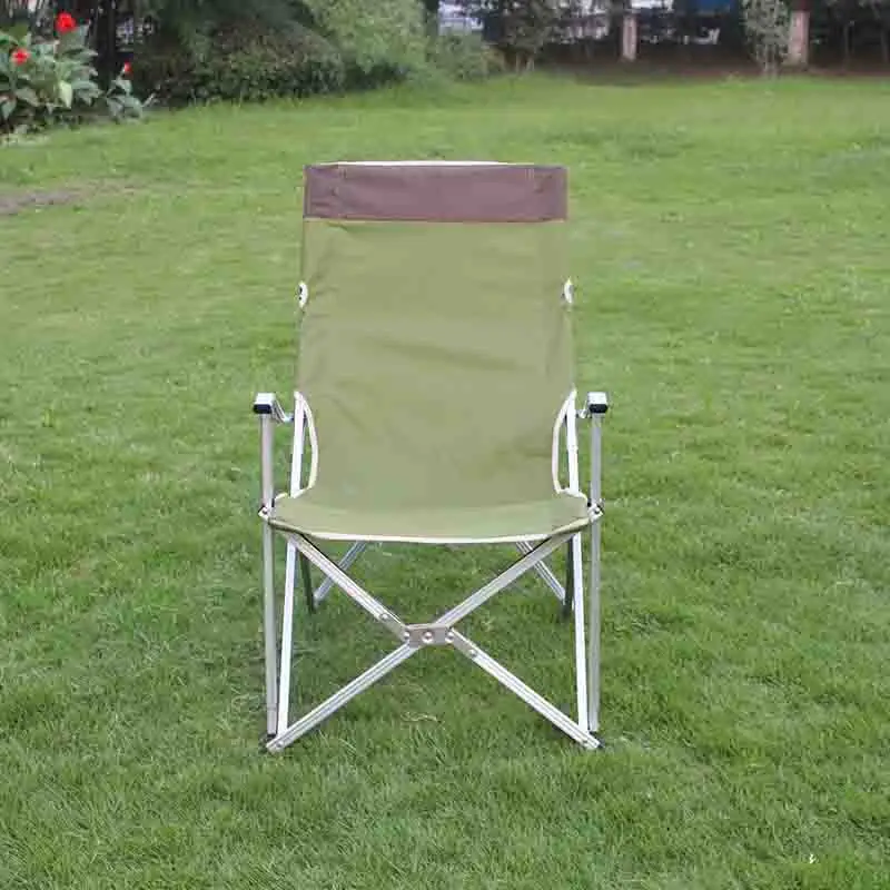 

Ultralight Chaise Lounge Portable Outdoor Furniture Aluminum Alloy bracket Beach Fishing Camping Folding chair With armrests