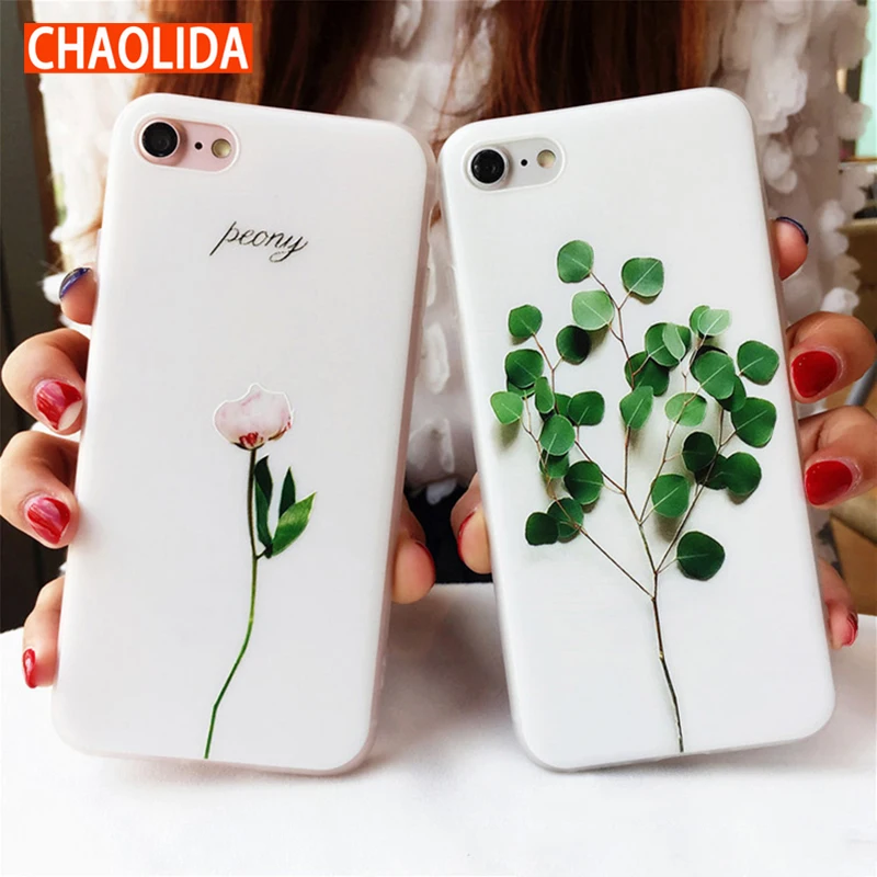 

CHAOLIDA Wholesale Cheap Cute Cell Phone Cases for Iphone 6 6s 6Plus 7 7Plus 8 8Plus White TPU Soft Fundas Chica