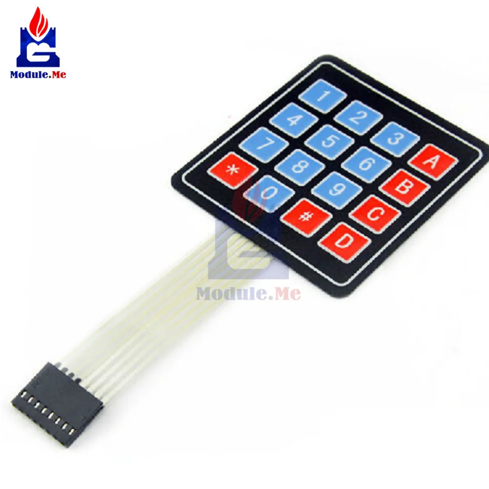 

2PCS 4 * 4 Matrix Array/Matrix Keyboard 16 Key Membrane Switch Keypad For arduino 4X4 Matrix Keyboard DC 35V 100mA 1W