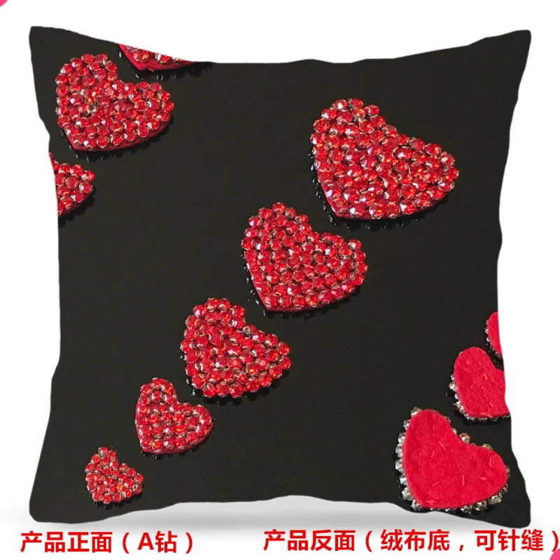 Cuore Rosso Strass In Rilievo Patch Per Abbigliamento Adesivi Vestiti Cucire Parches Bordados Para Ropa Toppe Per Vestiti