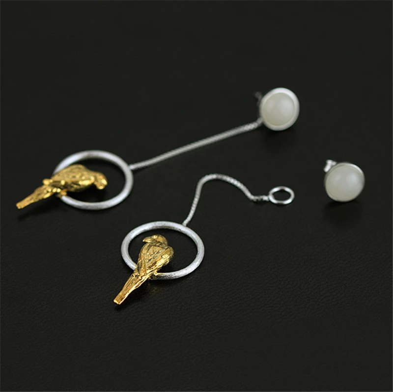 Lotus Fun реальные 925 Серебро Природный Творческий ювелирных украшений ручной работы