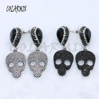 

3 pairs Skull earrings small size Shantou earrings pop style earrings wholesale jewelry for women,gift for women 5055